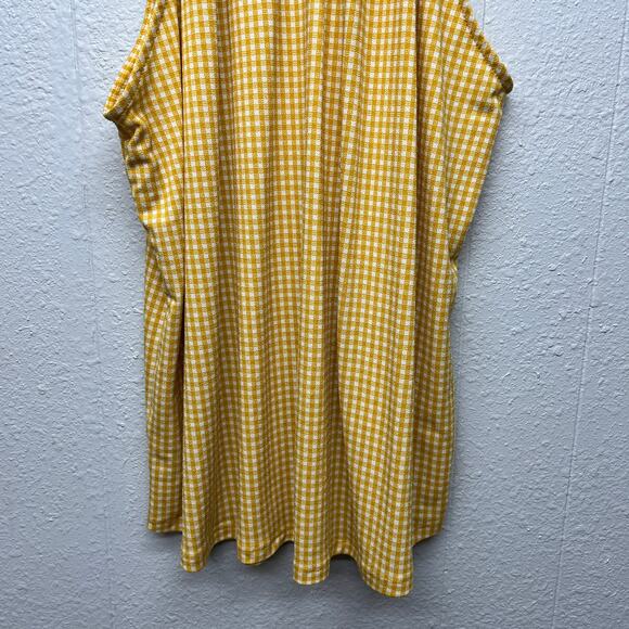 Adrianna Papell Gingham Print Womens Top XL Flowy Beachy Chic Feminine Relaxed - Picture 8 of 12